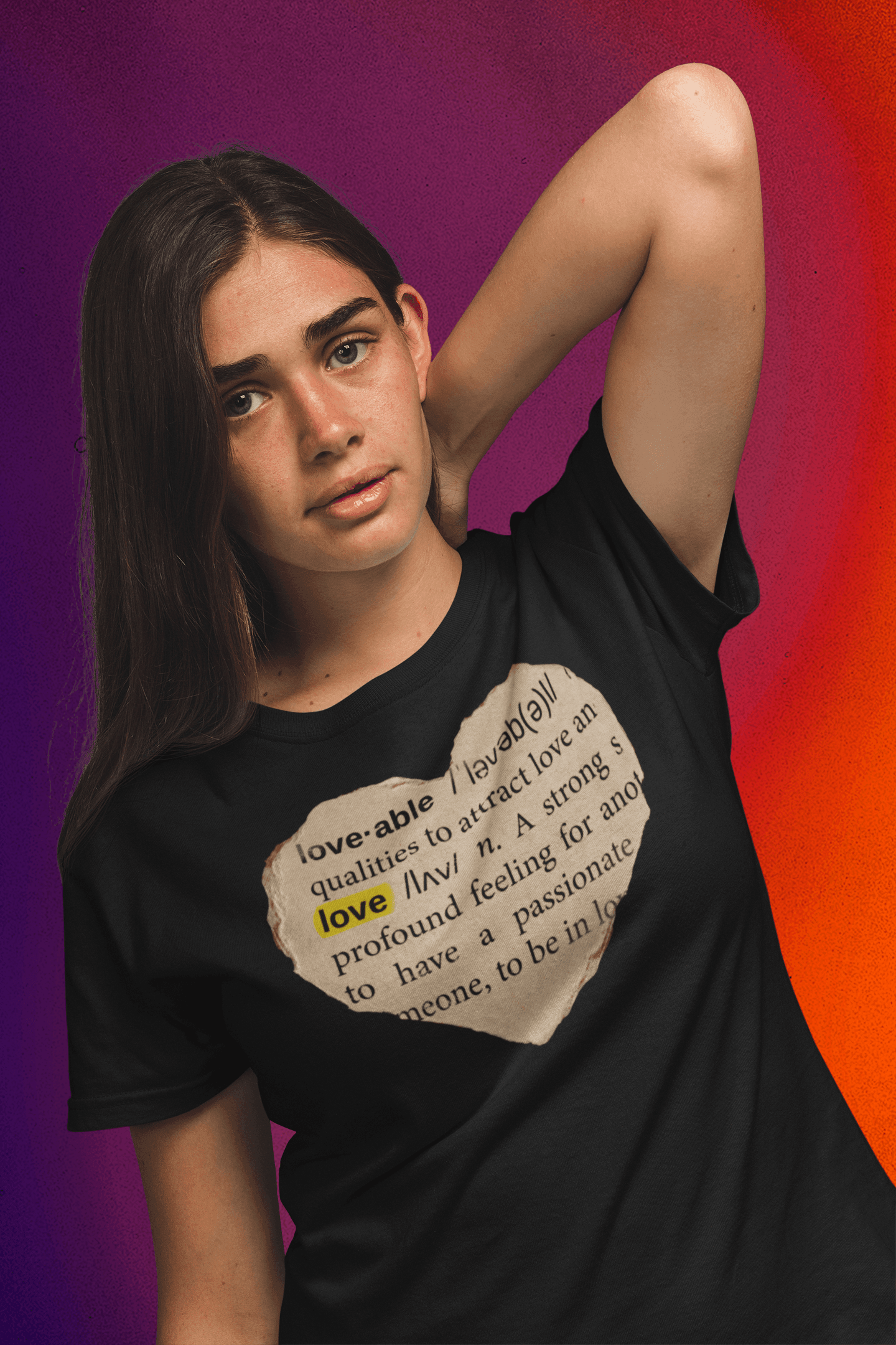 Love able message outspoken Womens T-shirt