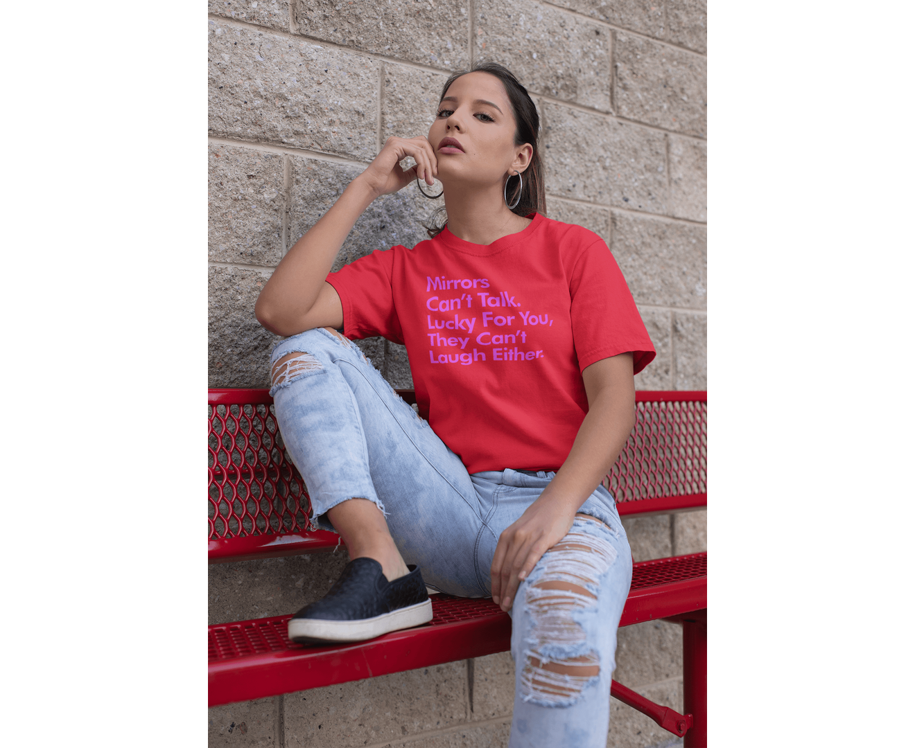 Mirrors Can't Talk, Lucky for You T-shirt