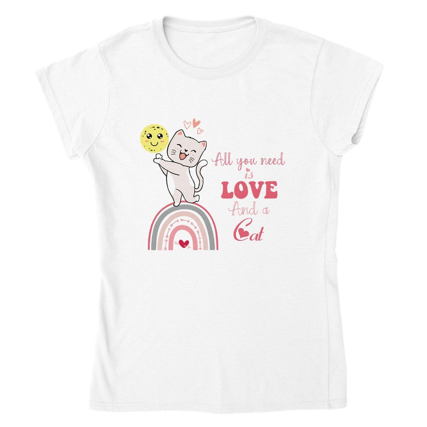 LOVE and a CAT VALENTINE T-shirt