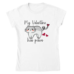 MY VALENTINE HAS PAWS T-shirt