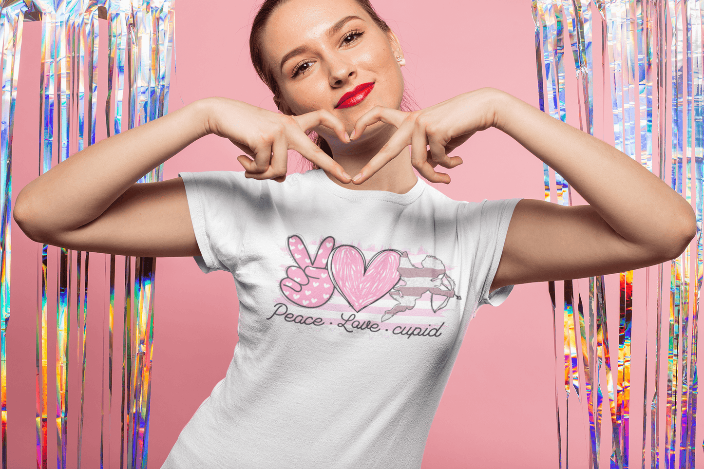 PEACE LOVE CUPID T-shirt