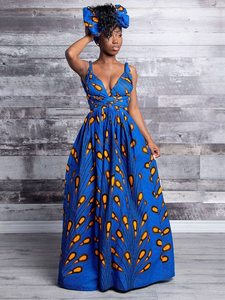 Print Strappy Dress
