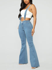 Denim Flared Overall