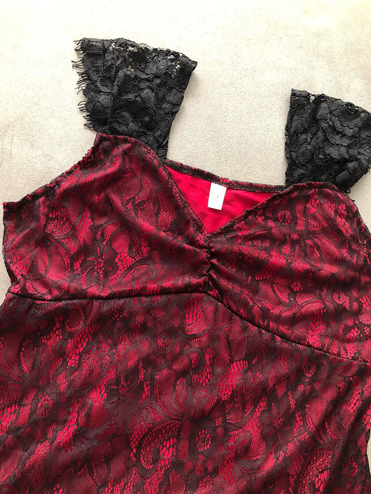 Lace Nightwear Dress