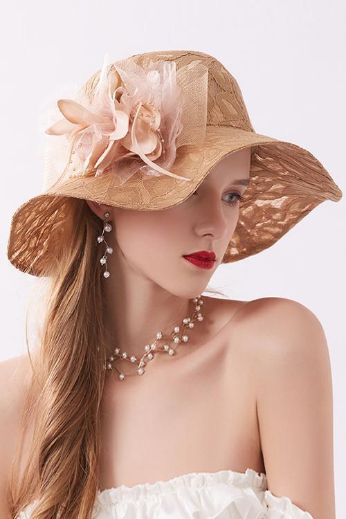 Lace Flower Hat