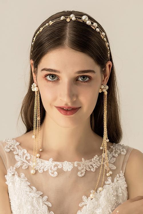 Pearl Tassels Headband