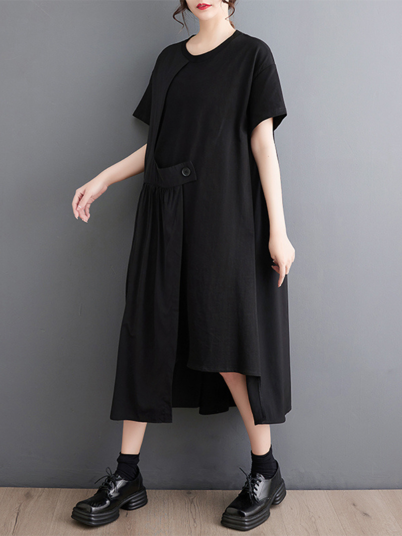You're My Destiny Women's Round Neck A-line Dress