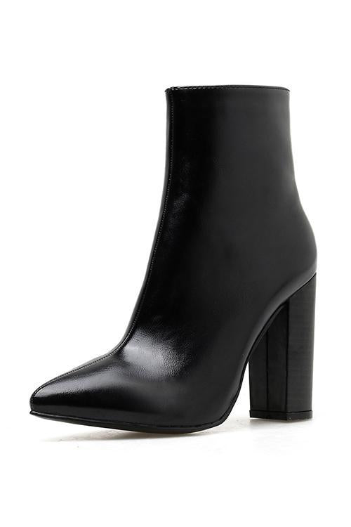 Point Toe High Heel Boots