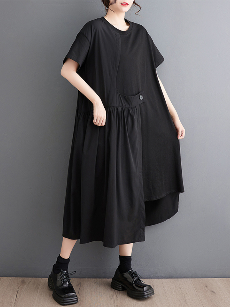 You're My Destiny Women's Round Neck A-line Dress