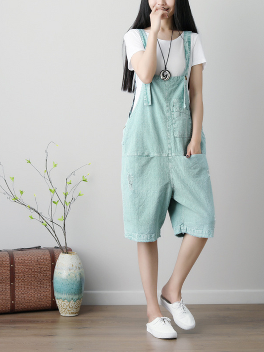 Wrangler Women's Denim Stylish Short Dungarees