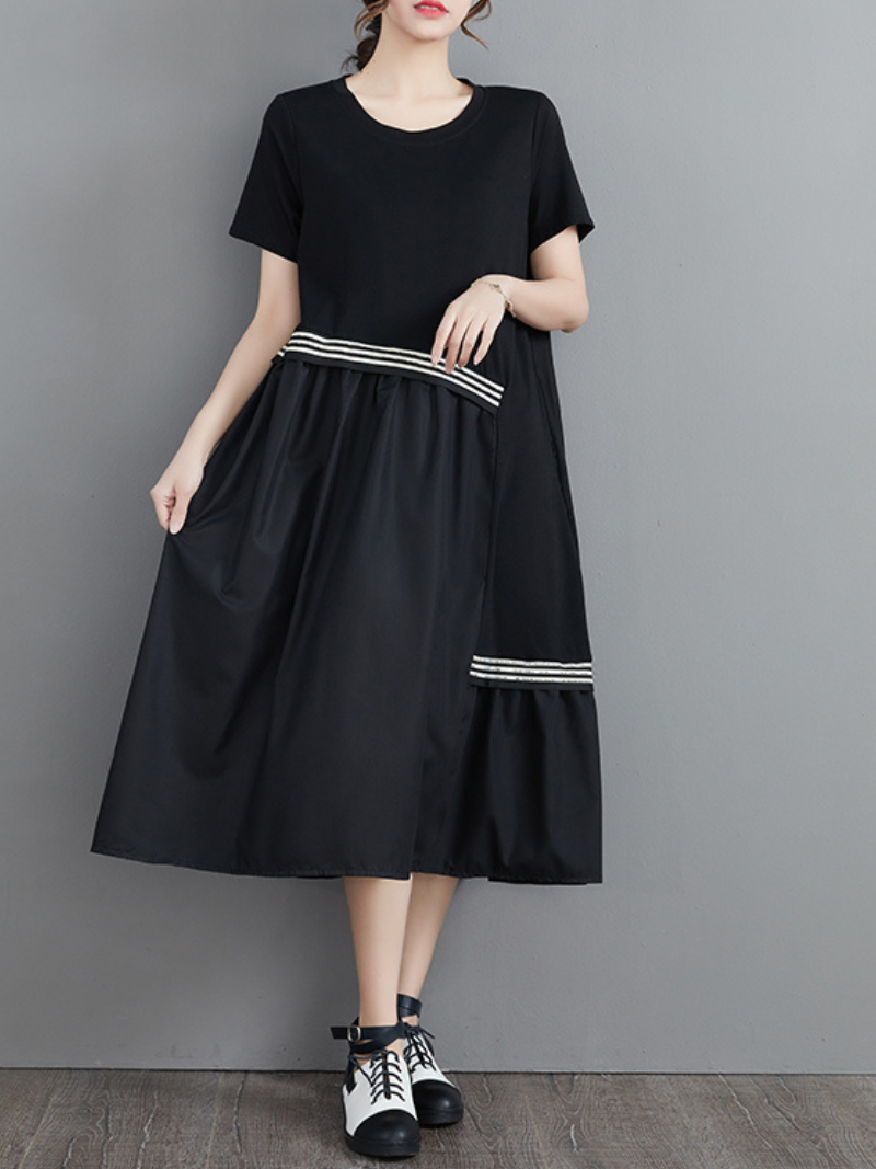 You're In My Heart Women's Cotton Round Neck A-line Dress
