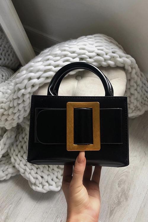Leather Bukle Crossbody Bag