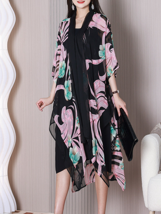 You Are The Love Women's Scarf Collar A-line Dress