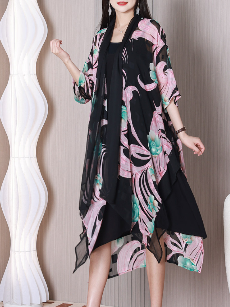 You Are The Love Women's Scarf Collar A-line Dress