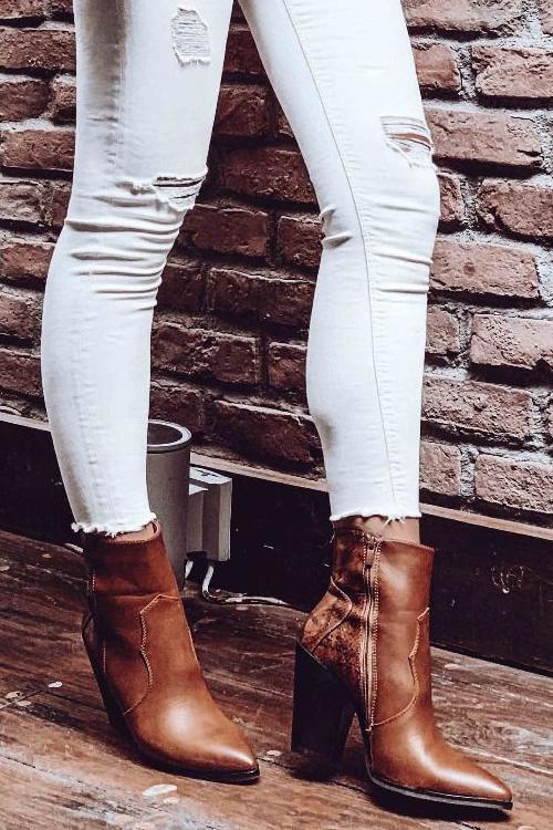 High Heel Pointed Toe Boots