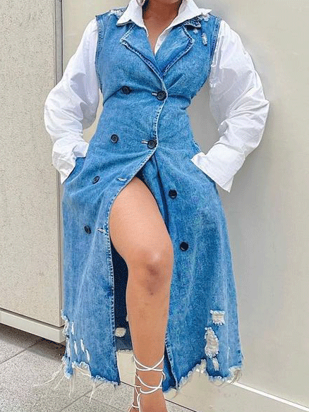 Denim Vest Dress