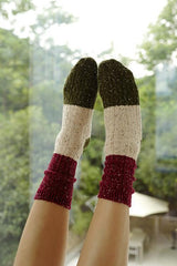 Crochet Color Block Socks