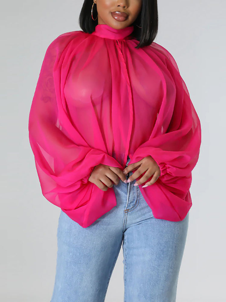 Chiffon Slit Top