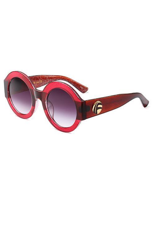 Color Block Bling Sunglasses