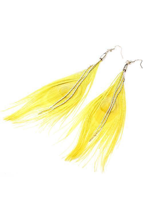 Peacock Feather Earring
