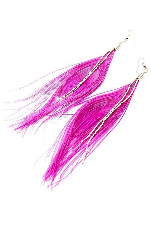 Peacock Feather Earring