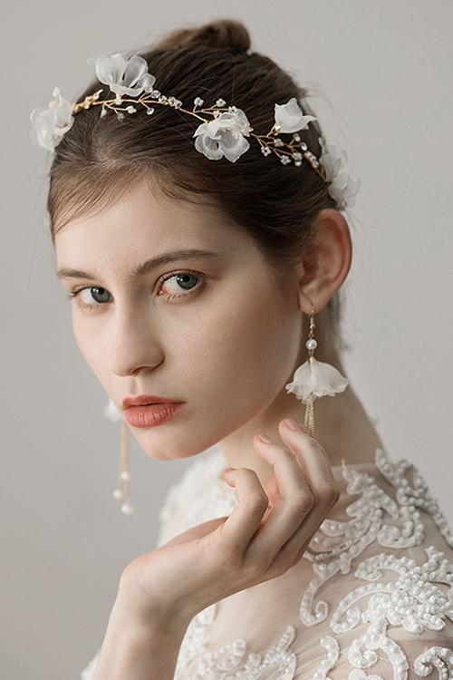 Pearl Flower Tassels Earring