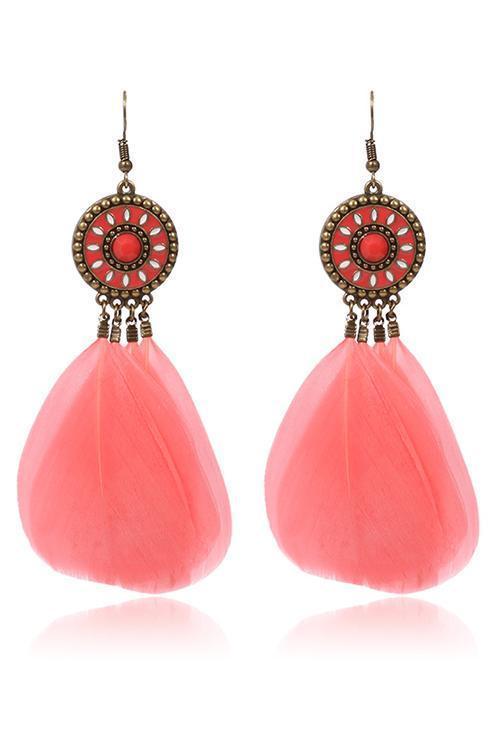 Vintage Feather Earring