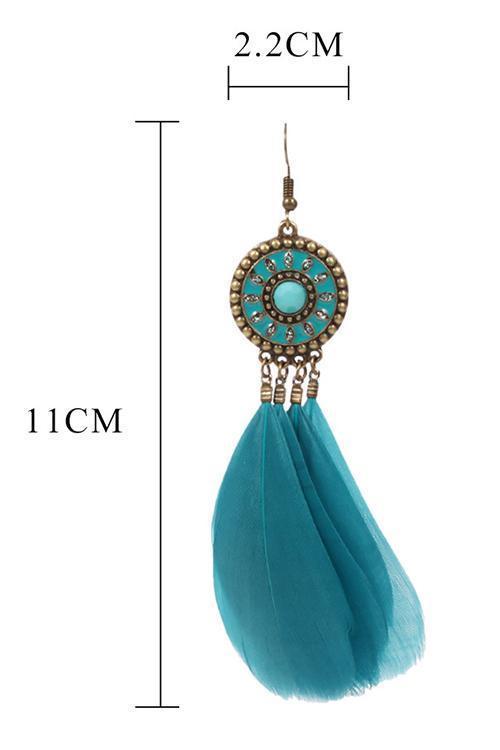 Vintage Feather Earring