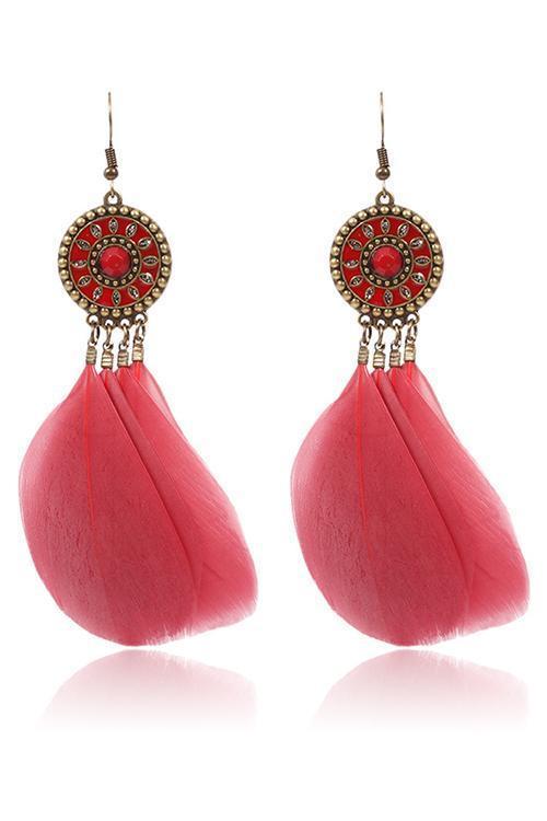 Vintage Feather Earring