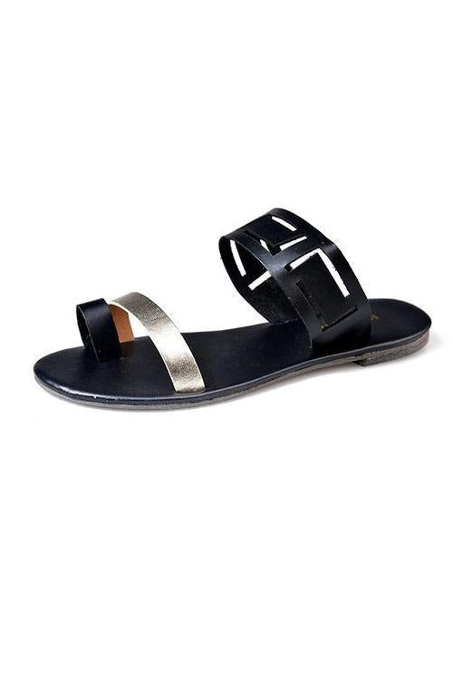 Open Toe Flat Sandals