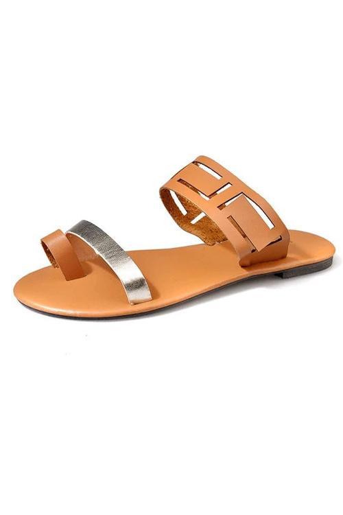 Open Toe Flat Sandals