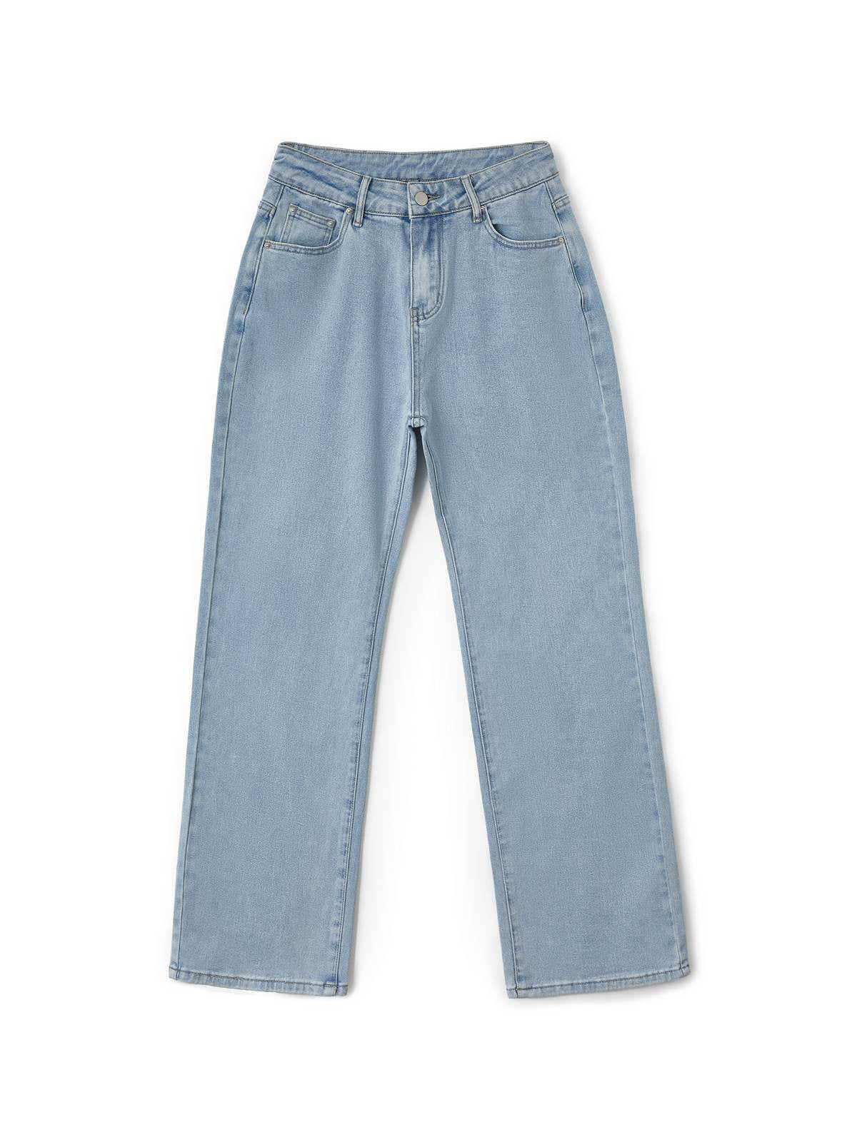 Light Wash Straight Boyfriend Jeans