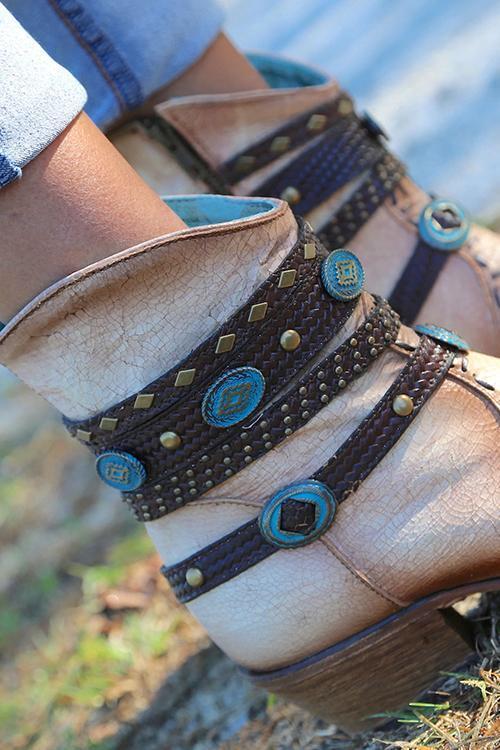 West Cowboy Chunky Heel Ankle Boots