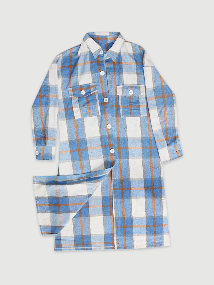 Plaid Cotton Cardigan