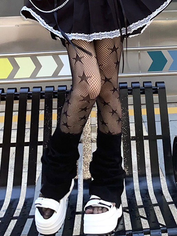 Star Pattern Fishnet Tights