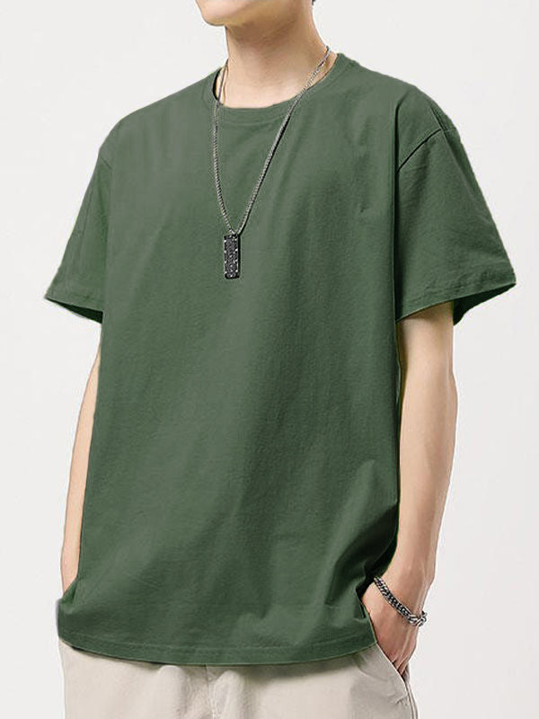 Men's Simple Cotton Short Sleeve Tee