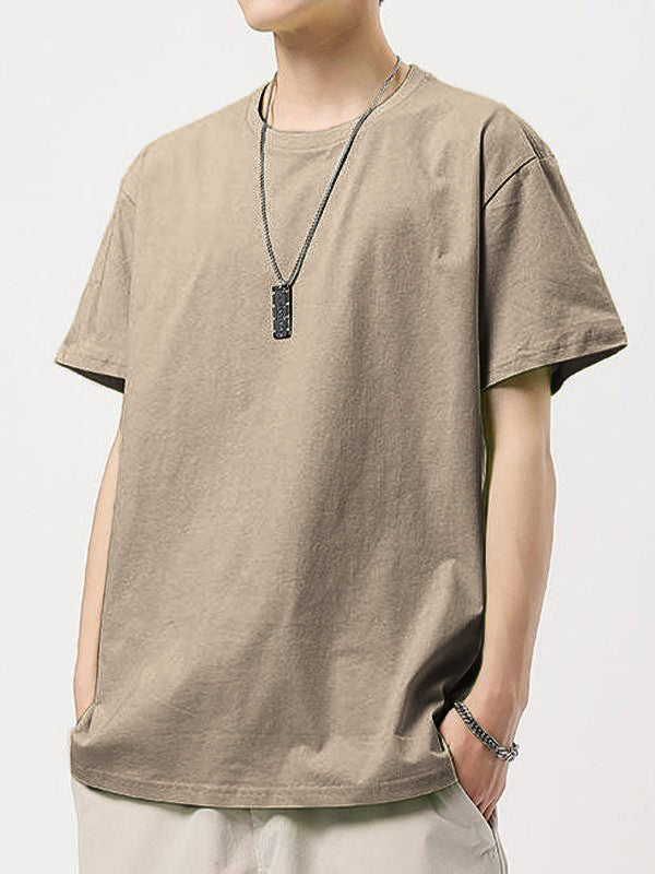 Men's Simple Cotton Short Sleeve Tee