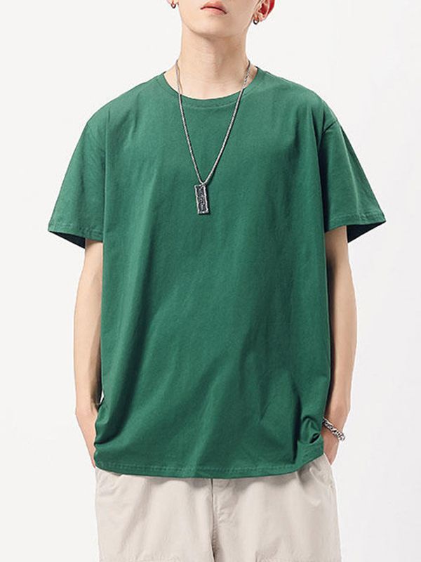 Men's Simple Cotton Short Sleeve Tee