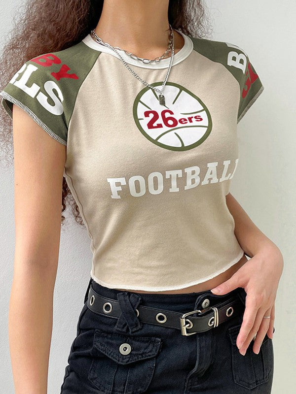 Vintage Zip Up Crop Top