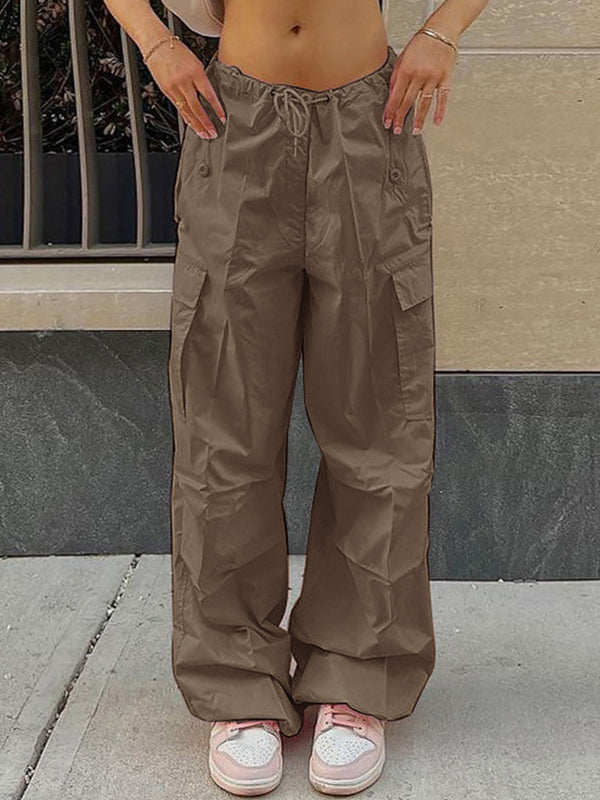 Drawstring Y2K Baggy Cargo Pants