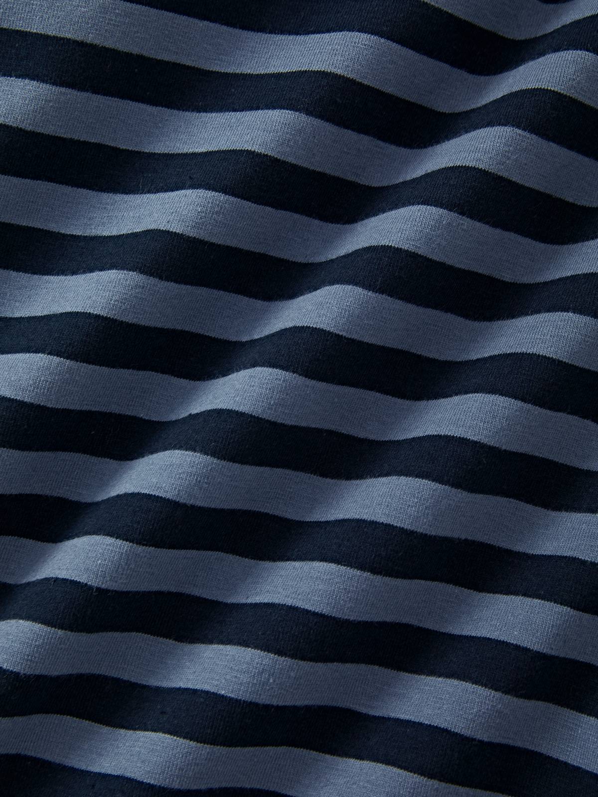 Striped V Neck Long Sleeve Tee