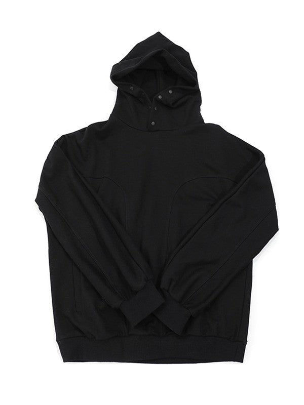 Men's Patchwork Button Down Pullover Hoodie