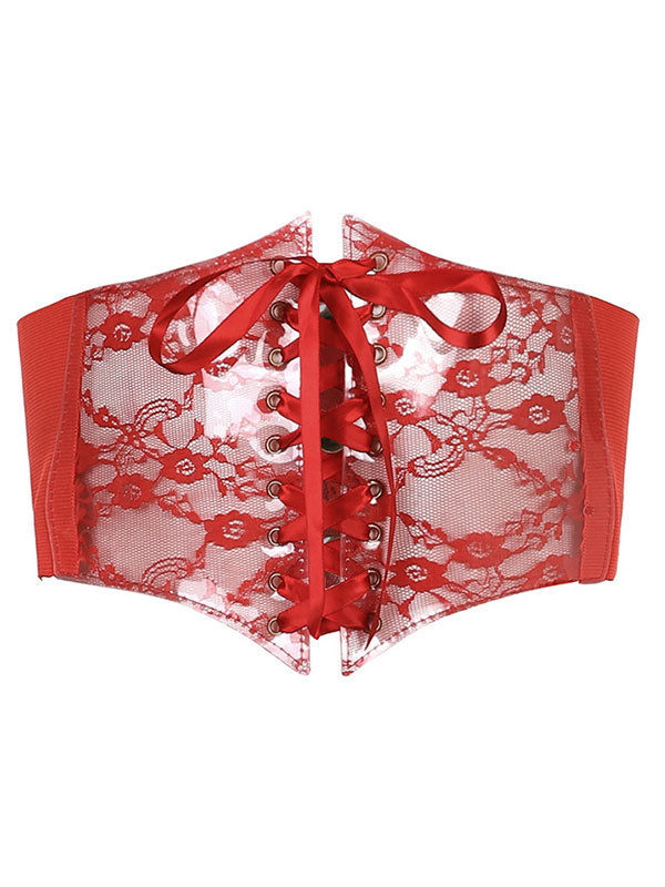 Patchwork Lace Corset Top