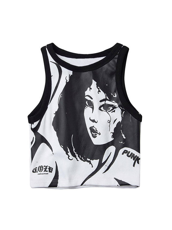 Punk Girl Cropped Tank Top