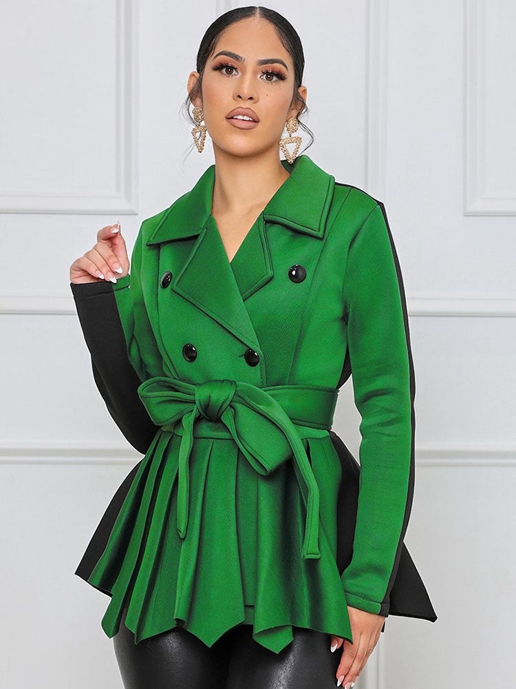 Peplum Double Breasted Blazer