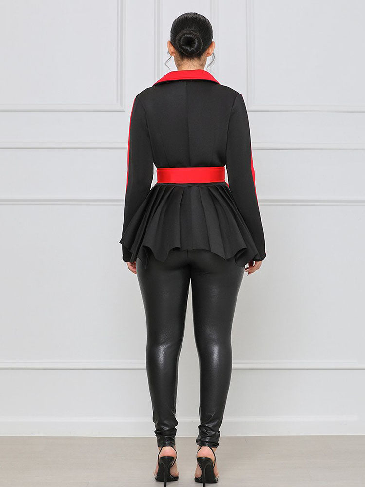 Peplum Double Breasted Blazer