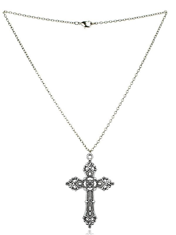 Vintage Baroque Cross Necklace