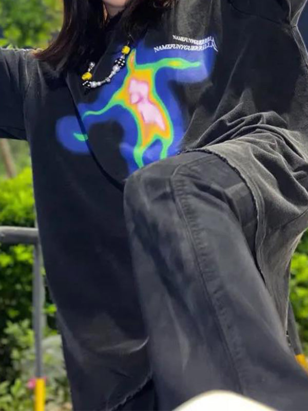 Short Sleeve Alien Print Tee