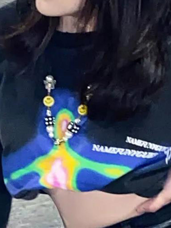 Short Sleeve Alien Print Tee
