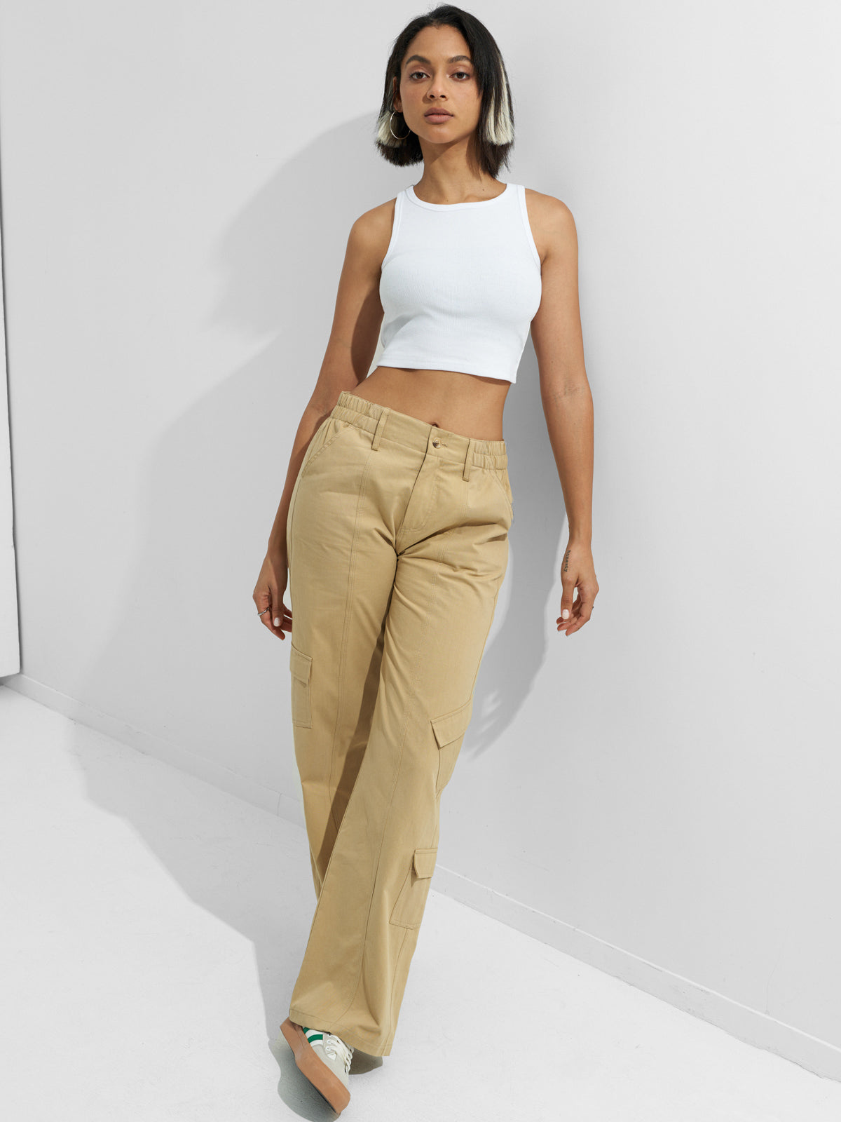 Basic Knit Crop Tank Top